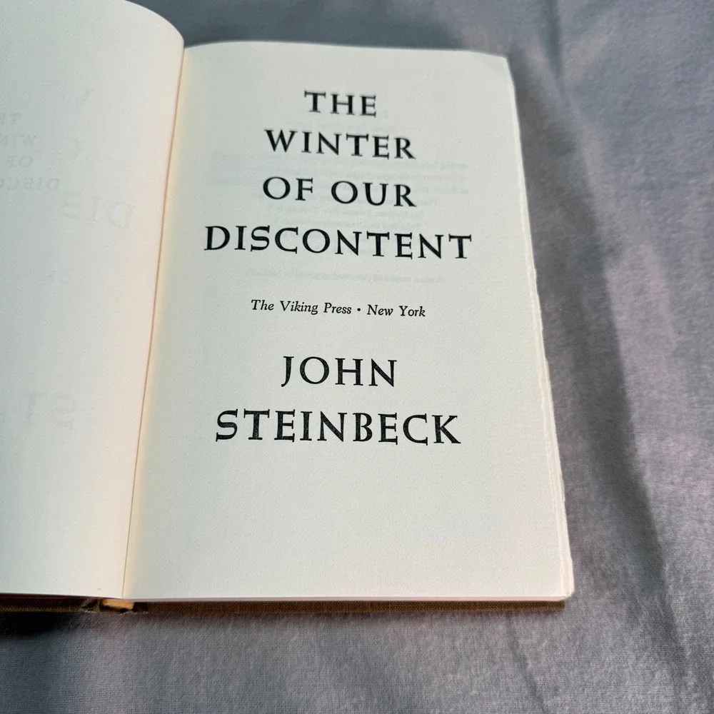 Vintage John Steinbeck Hardcover Set of 2 Books Uniform 1970s Book Club Editions